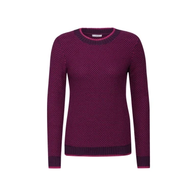Abbildung von Cecil Gemusterter Strickpullover Strickpullover, Damen, Größe: XXL, Pink