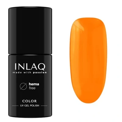 Abbildung von INLAQ® UV Nagellack Orange 6 ml Hema Free Langlebiger Lack Neon Spectrum Kollektion Gelnägel Shellac Gel Gellack ohne