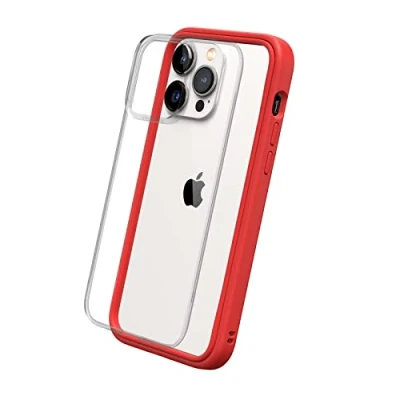 Abbildung von RhinoShield Modulares Case kompatibel mit [iPhone 14 Pro Max] Mod NX Anpassbare &amp; stoßdämpfende Schutzhülle im schlanken Design 3.5 Meter Fallschutz Rot