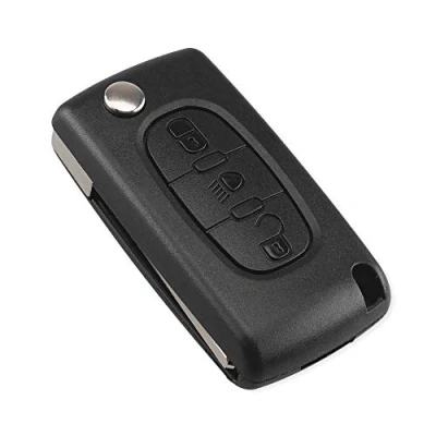Abbildung von Energy 01 Schlüsselgehäuse kompatibel mit Citroen C2 C3 C4 C5 C6 C8 Xsara Picasso Berlingo Peugeot 207 307 308 407 408 3008 5008 Partner 807 1007 Fiat Ulysse (3 Tasten Citroen,