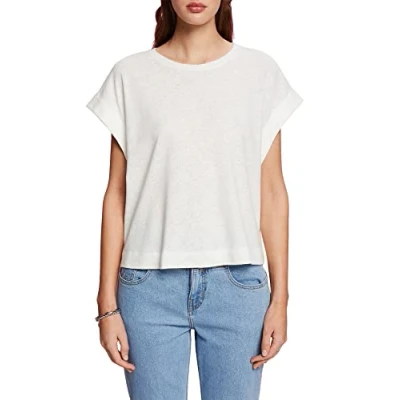 Abbildung von ESPRIT Damen 033CC1K313 T Shirt, 110/OFF White, XS