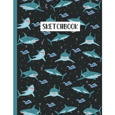 Abbildung von Shark Sketchbook: Pattern Sketching, Sketch Drawing, Sketchbook For Men, Women, Girls, Boys And Kids