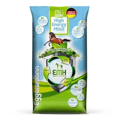 Abbildung von Eggersmann EMH High Energy Müsli Pferdemüsli für Sport und Hochleistungspferde Spezialmüsli mit Lysin 20 kg Sack