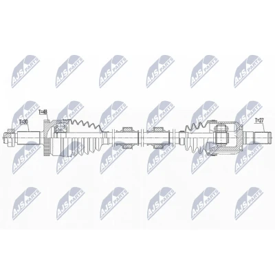 Abbildung von Antriebswelle NTY NPW KA 390