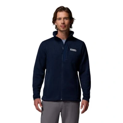 Abbildung von Columbia Herren Sweater Weather Full Zip Fleecejacke mit durchgehendem Reißverschluss, Collegiate Navy Heather, M
