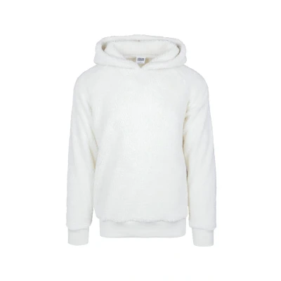 Abbildung von Urban Classics Sherpa Hoody Kapuzenpullover, Herren, Größe: Large, Offwhite