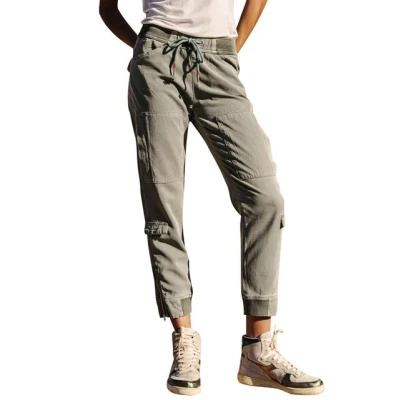 Abbildung von Freeman T. Porter Cargohose Celine Jazz lily pad Elastikbund mit Tunnelzug
