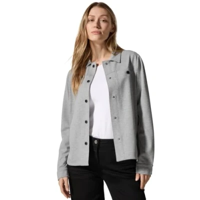 Abbildung von Cecil Melangelook Leichte Jacke, Damen, Größe: Large, Grau