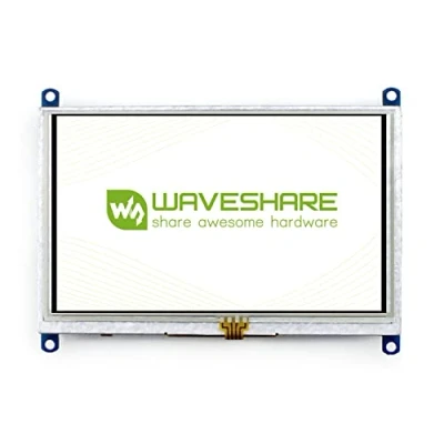 Abbildung von Waveshare 5 Inch Display Resistive Touchscreen HDMI LCD(B) 800x 480 High Resolution for Raspberry Pi 4/3 Model B/3B+,Work as Computer Monitor Windows 10/8.1/8/7