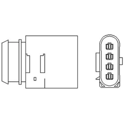 Abbildung von MAGNETI MARELLI 466016355093 Lambdasonde beheizt 4 AUDI: A3 Schrägheck, TT Coupe, Roadster, SEAT: Ibiza 3 Cordoba II Limousine