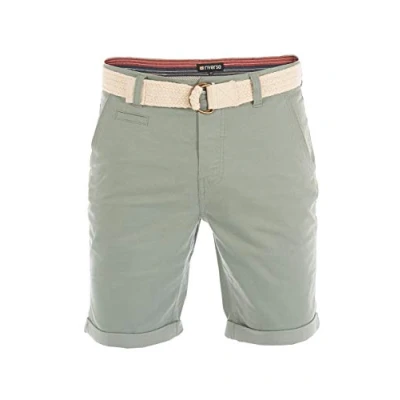 Abbildung von riverso Chinoshorts Herren Shorts RIVHenry Regular Fit Bermudashorts mit Gürtel