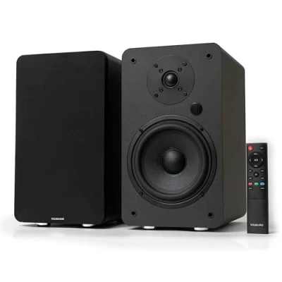 Abbildung von VULKKANO A6 ARC Aktivlautsprecher mit 6.5&quot; Woofer, Bluetooth 5.0, HDMI ARC, Optische, RCA, USB, Subwoofer Ausgang, HiFi Lautsprecher, Heimkino (Schwarz)