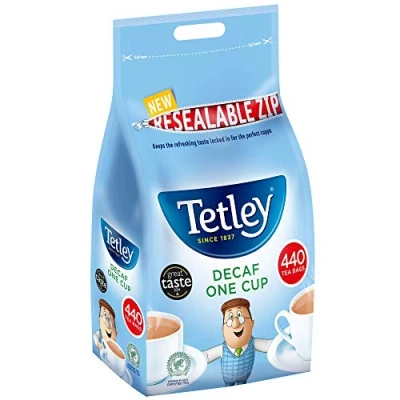 Abbildung von Tetley Tee entkoffeiniert, für eine Tasse, 440 Beutel