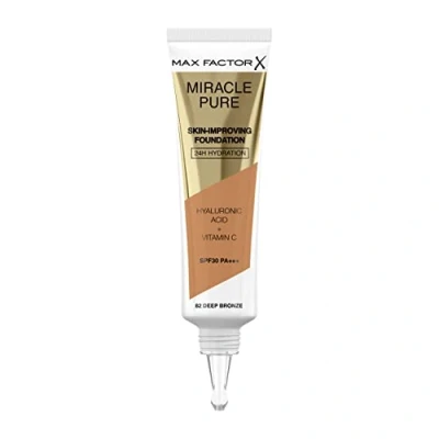 Abbildung von Max Factor Miracle Pure Skin Improving Foundation 82 Deep Bronze