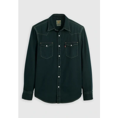 Abbildung von Levi&#039;s Barstow Western Standard Hemd, Herren, Größe: Large, Beautiful ash blue black