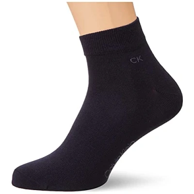 Abbildung von Calvin Klein Underwear Quarter 2 PACK Socken, Herren, Größe: 43 46, Navy
