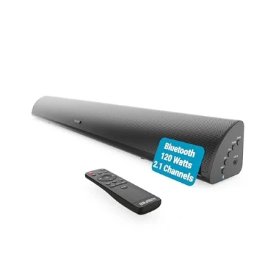Abbildung von MAJORITY Snowdon Soundbar für TV Geräte Bluetooth 120W 2.1 Lautsprecher Fernseher mit Intergriertem Subwoofer Soundsystem 81CM Sound Bar (Schwarz)