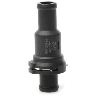 Abbildung von METZGER 4006221 Kühlwasserthermostat 80 mit Dichtung Kunststoff VOLKSWAGEN: Golf 6, 5 Schrägheck, Passat B6 Variant, AUDI: A6 C6 Avant