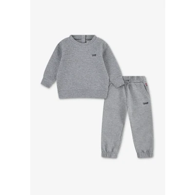 Abbildung von Levi&#039;s CORE Batwing CREW AND JOGG Trainingsanzug für Kinder, Größe: 86, Grey heather
