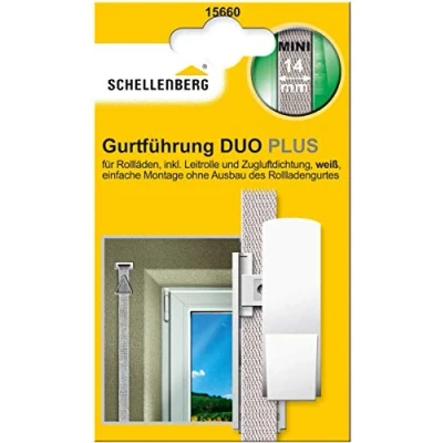 Abbildung von SCHELLENBERG Rollladen Gurtführung &quot;Duo Plus für das Rollladensystem Mini oder Maxi&quot;, (1 St.), inkl. Blende, Zugluftdichtung und Gurtleitrolle