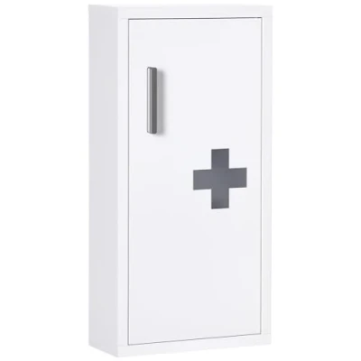 Abbildung von Kleankin Medizinschrank Apothekerschrank, Arzneischrank mit 3 Innenfächern (Medikamentenschrank, 1 St., Erste Hilfe Schrank) Magnetverschluss