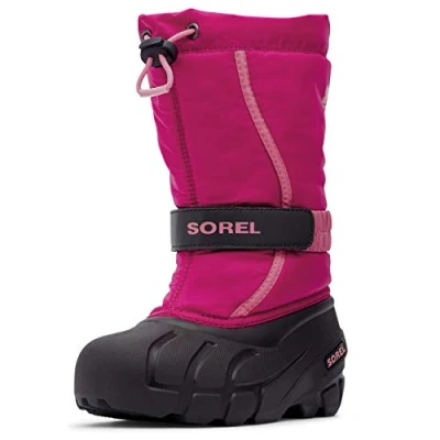 Abbildung von Sorel KIDS FLURRY Schneestiefel für Unisex Kinder, Rot (Deep Blush x Tropic Pink) Youth, 39 EU
