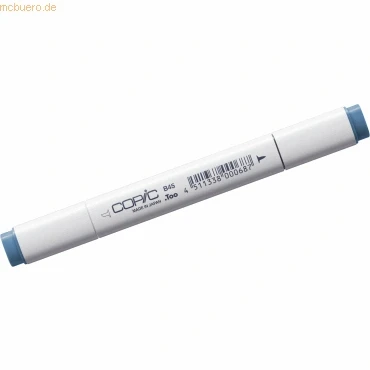 Abbildung von COPIC Classic Marker Typ B 45, Smoky Blue, professioneller Layoutmarker, mit einer breiten und feinen Spitze