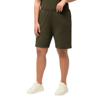 Abbildung von Ulla Popken Bermuda Shorts, Damen, Größe: 46/48, Forest green
