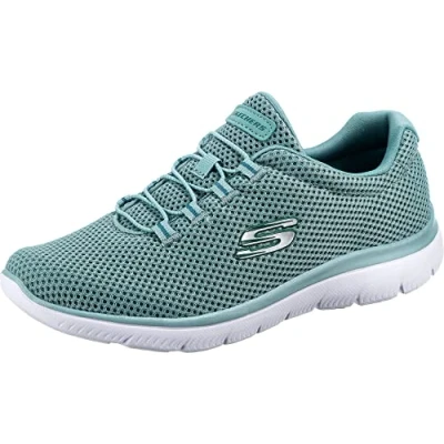 Abbildung von Skechers Damen Summits Lite Sneaker, Sage Mesh White Trim, 37.5 EU