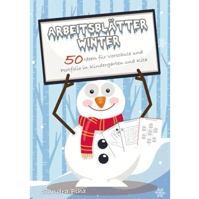 Abbildung von KitaFix Kreativ: Arbeitsblätter Winter (50 Ideen für Vorschule und Portfolio in Kindergarten Kita): Vorlagen zum Kopieren Kinder ab 4 Jahren.