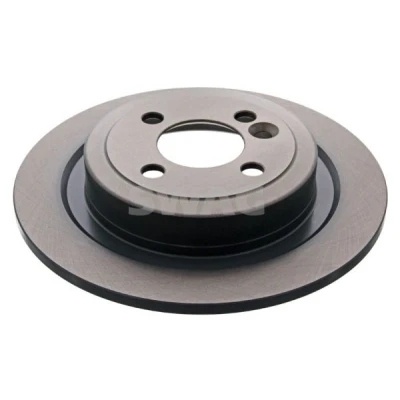 Abbildung von SWAG Bremsscheibe MINI: Schrägheck, Clubman, Cabrio Hinterachse 10mm 4 loch 100mm voll beschichtet 11 94 3820 34216784389 Bremsscheiben