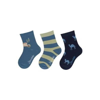 Abbildung von Sterntaler 3ERPACK Camping Socken für Kinder, Größe: 18, Mittelblau