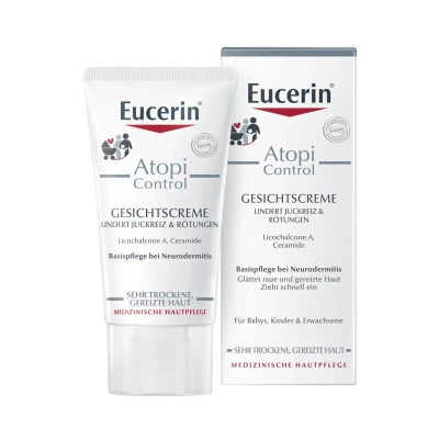 Abbildung von Eucerin TAGESPFLEGE, Nachtpflege Gesichtscreme Atopicontrol BEI Neuroder Gesichtscreme, Größe: 50 ml,