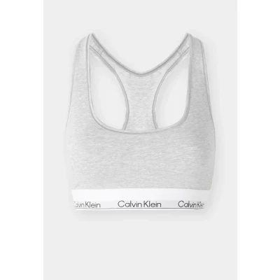 Abbildung von Calvin Klein Underwear Unlined Bralette ICON Bustier, Damen, Größe: Medium, Grey heather