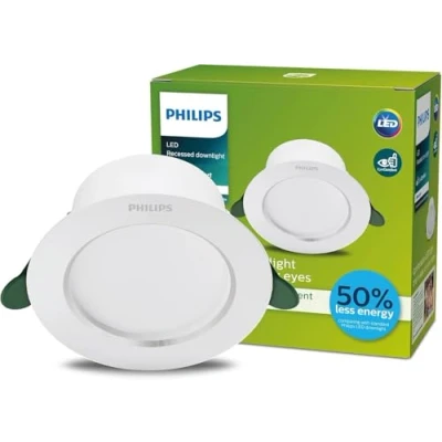 Abbildung von Philips Diamond Cut UltraEfficient Recessed Light, lighting spot, 1 bulb(s), LED, 3000 K, 345 lm, White