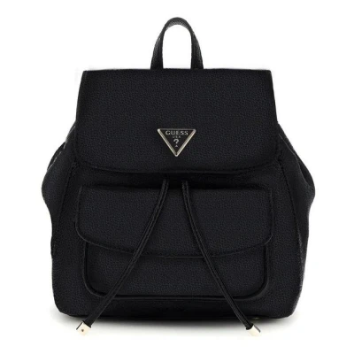 Abbildung von Guess Cresidia Small FLAP Backpack Tagesrucksack, Damen, Größe: One Size, Black