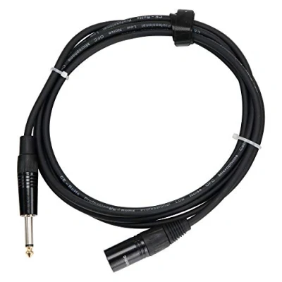 Abbildung von Pronomic Stage JMXM 2,5 Monoklinke/XLR Kabel 2,5m (unsymmetrisch abgeschirmt, XLR male 3 pol auf 6,3 mm Klinke mono) schwarz