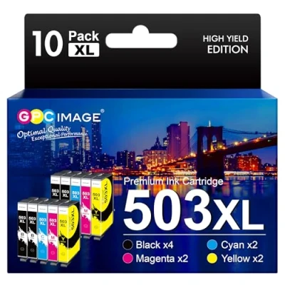 Abbildung von GPC IMAGE 503XL Patronen Kompatible für Epson Multipack 503 XL XP 5200 Druckerpatronen XP5200 WF 2960 2960DWF WF2960 WF2960WDF 2965 WF2965 2965DWF 5205 (10er Pack)