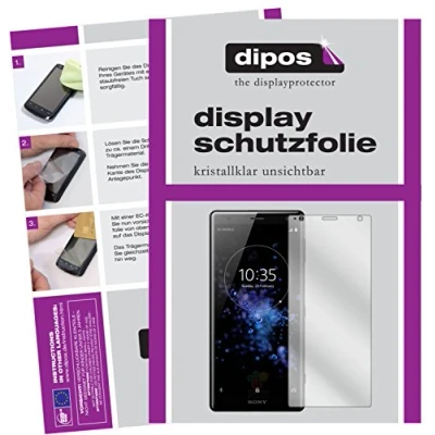 Abbildung von dipos I 6X Schutzfolie klar kompatibel mit Sony Xperia XZ2 Compact Folie Displayschutzfolie