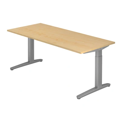 Abbildung von Hammerbacher Schreibtisch XB19 Ahorn/Silber