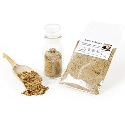 Abbildung von Braten und Saucen Gewürzmischung, Bratengewürz, naturbelassen Würzmischung Fleisch Rub, BBQ Sauce, Premiumqualität, glutenfrei, 25g