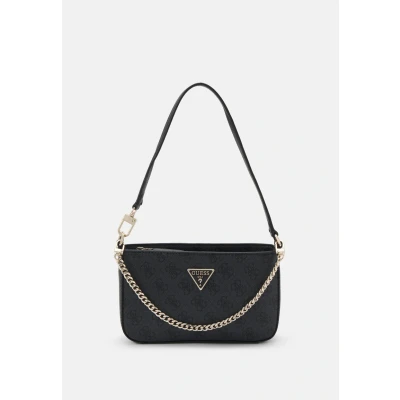 Abbildung von Guess Noelle MINI TOP ZIP Shoulder Handtasche, Damen, Größe: One Size, Coal