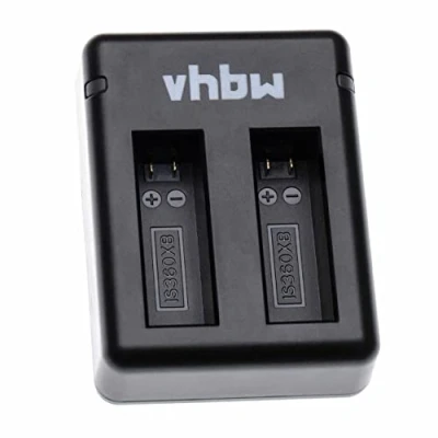 Abbildung von vhbw Dual USB Akku Ladegerät Ladeschale kompatibel mit Insta360 One X Digitalkamera Camcorder DSLR Action Cam