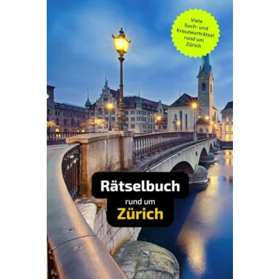Abbildung von Rätselbuch rund um Zürich: Tolles Geschenk für Zürich Kenner. Worträtsel und knifflige Herausforderungen in einem Kreuzworträtselheft.