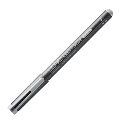 Abbildung von COPIC Multiliner 0,1 mm, Cool Gray, Fineliner mit einer feinen Spitze und wasserbeständiger Pigmenttinte