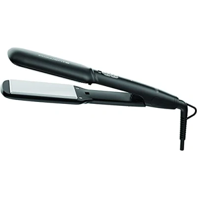 Abbildung von ROWENTA Express Style XL Haarglätter 180 und 210 C, glatt lockig, extra große Platten, Keramik Turmalin Beschichtung, Schnellaufheizung SF1920F0