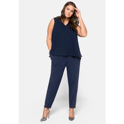 Abbildung von Sheego Jumpsuit, Damen, Größe: 44, Marine