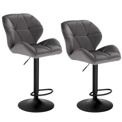 Abbildung von Woltu Barhocker (Set, 2 St), Tresenhocker Designer Hocker mit Rückenlehne