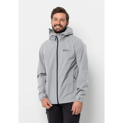 Abbildung von Jack Wolfskin Elsberg Regenjacke / wasserabweisende Jacke, Herren, Größe: XL, Moonwalk