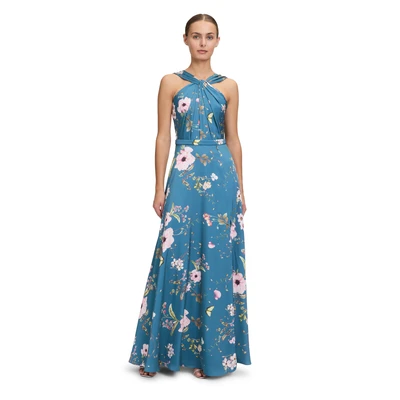 Abbildung von Vera Mont Abend MIT Blumen Ballkleid, Damen, Größe: 32, Petrol pink